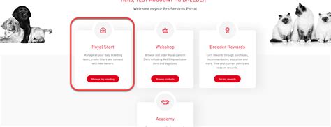 royal canin breeder login